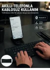 Mey İthalat® Taşınabilir Katlanabilir Bluetooth Klavye iOS Android Windows Uyumlu