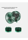 Mey İthalat® Taşınabilir Katlanabilir Mini Fan 3 Kademeli Şarj Edilebilir
