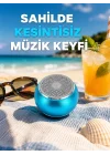 Mey İthalat® Taşınabilir Mini Bluetooth Hoparlör 9m Menzil Dahili Mikrofon Yeni Nesil