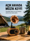 Mey İthalat® Taşınabilir Mini Retro Radyo Bluetooth Hoparlör USB SD AUX Destekli Yeni Nesil