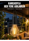 Mey İthalat® Taşınabilir Şarjlı Led Ampul Askılı Lamba Kamp Bahçe Lambası