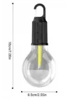 Mey İthalat® Taşınabilir Şarjlı Led Ampul Askılı Lamba Kamp Bahçe Lambası