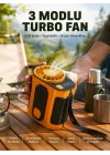 Mey İthalat® Taşınabilir USB Şarjlı Turbo Fan – 3 Modlu Soğutma, Hafif & Kompakt