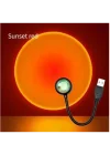 Mey İthalat® Taşınabilir USB Sunset Gün Batımı Ambiyans Işığı Lamba