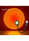 Mey İthalat® Taşınabilir USB Sunset Lamba: Ev ve Araba İçin Ambiyans Işığı