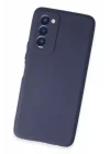 Mey İthalat®  Tecno Camon 18 Kılıf First Silikon - Lacivert
