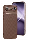 Mey İthalat®  Tecno Spark Slim 5G Auto Focus Karbon Kapak - Kahverengi