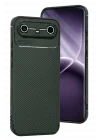 Mey İthalat®  Tecno Spark Slim 5G Auto Focus Karbon Kapak - Koyu Yeşil