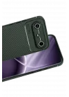 Mey İthalat®  Tecno Spark Slim 5G Auto Focus Karbon Kapak - Koyu Yeşil