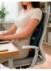 Mey İthalat® Titreşimli Isıtmalı Sırt ve Bel Masaj Minderi Ergonomik Tasarım