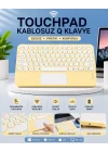 Mey İthalat® Touchpad Tüm Cihazlara Uyumlu Bluetooth Klavye Touchpad Slim Kablosuz Wifi Q Klavye