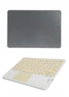 Mey İthalat® Touchpad Uyumlu Bluetooth Klavye Slim Kablosuz Wifi Q Klavye