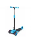 Mey İthalat®  Işıklı Katlanabilir Scooter Mavi