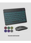 Mey İthalat® Türkçe Q Klavye RGB Işıklı Ergonomik Tasarımlı