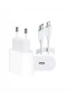 Mey İthalat® Type-C to C Kablolu 35W Hızlı Şarj Başlığı Set