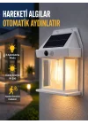 Mey İthalat® Üç Modlu Güneş Enerjili Duvar Lambası 1800mAh Bataryalı ve Hareket Sensörlü