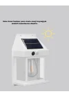 Mey İthalat® Üç Modlu Güneş Enerjili Duvar Lambası 1800mAh Bataryalı ve Hareket Sensörlü
