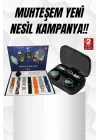 Mey İthalat® Ucuz Kaliteli Yeni Nesil 7 Kordonlu Akıllı Saat ve Kablosuz Bluetooth Kulaklık ANC Özelliği