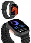 Mey İthalat® Ultra Akıllı Saat 49 Mm Çift Kordonlu Arama Cevaplama Bluetooth Bağlantılı