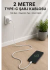 Mey İthalat® USB-A to Type-C 2 Metre Hızlı Şarj Kablosu