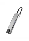Mey İthalat® USB C Çoklu Port Adaptör HDMI USB Ethernet SD Kart Hub