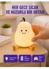 Mey İthalat® USB Şarjlı Armut Gece Lambası Dokunmatik Renk Değişimli
