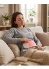 Mey İthalat® USB Şarjlı Kızılötesi Isıtmalı Titreşimli Kadın Bel ve Karın Masaj Kemeri