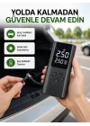 Mey İthalat® USB Şarjlı Taşınabilir Hava Kompresörü Dijital Ekranlı