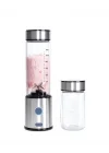 Mey İthalat® USB Type C Şarjlı Cam Blender 6 Bıçaklı Smoothie ve Shake Blender