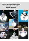 Mey İthalat® USB ve Solar Şarjlı Katlanabilir 5 Taraflı LED Lamba
