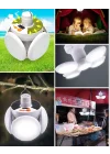Mey İthalat® USB ve Solar Şarjlı Katlanabilir 5 Taraflı LED Lamba