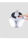 Mey İthalat® USB ve Solar Şarjlı Katlanabilir 5 Taraflı LED Lamba