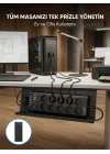 Mey İthalat® USB ve Type-C Şarj Özellikli 10lu Çoklu Priz