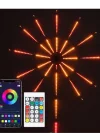 Mey İthalat® Uygulama Destekli RGB LED Havai Fişek Duvar Aydınlatması