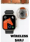 Mey İthalat® Uyku ve Nabız Takipli, Wireless Şarjlı Akıllı Saat Android ve iOS Uyumlu