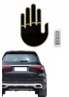 Mey İthalat® Uzaktan Kumandalı El Orta Parmak Led Araç Camına Özel