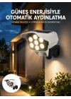 Mey İthalat® Uzaktan Kumandalı Güneş Enerjili LED Güvenlik Lambası Kamera Tipi Hareket Sensörlü Yeni Nesil