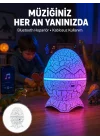 Mey İthalat® Uzaktan Kumandalı, USB Girişli, Döner Projektör Lamba Yeni Nesil