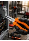 Mey İthalat® Uzun İnce Çeneli Profesyonel Kargaburun Dayanıklı Çelik El Aleti