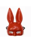 Mey İthalat® Uzun Kulaklı Kırmızı Lüks Tavşan Maskesi