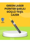 Mey İthalat® Uzun Mesafe Görünürlüklü Yeşil Lazer Pointer Şarjlı