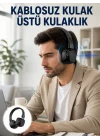 Mey İthalat® Uzun Süreli Rahat Kullanım İçin Kablosuz Bluetooth Kulaklık Yeni Nesil