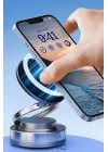 Mey İthalat®  Vakumlu Manyetik Telefon Tutucu – Güçlü Vakum 360° Döner Araç İçi Telefon Standı, Ultra Sabit Manyetik Destekli Mobil Cihaz Aparatı