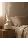 Mey İthalat® Vintage Dekoratif Gaz Lambası Görünümlü Aromaterapi Difüzör 1200 mAh USB Şarjlı