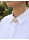 Mey İthalat® Vintage Model Gold Renk Düğme veya Manşet Broşu