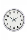 Mey İthalat® White Classic Modern 52 Cm Metal Duvar Saati