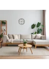 Mey İthalat® White Index 40 Cm Metal Duvar Saati
