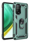 Mey İthalat®  Xiaomi Mi 10T Pro Kılıf Sofya Yüzüklü Silikon Kapak - Yeşil