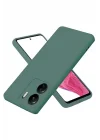Mey İthalat®   Redmi 13C Kılıf First Silikon - Koyu Yeşil