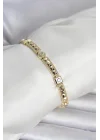 Mey İthalat® Xuping Punta Model Gold Renk Kadın Bileklik